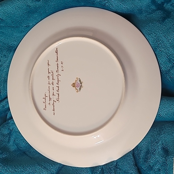 Rare Nagara Vintage hand painted Japan plate gold trim - signed - Picture 6 of 7